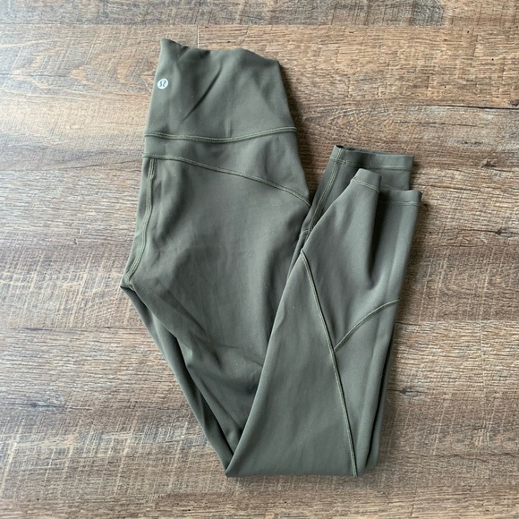 Lululemon in movement tights - dark olive - Picture 1 of 3